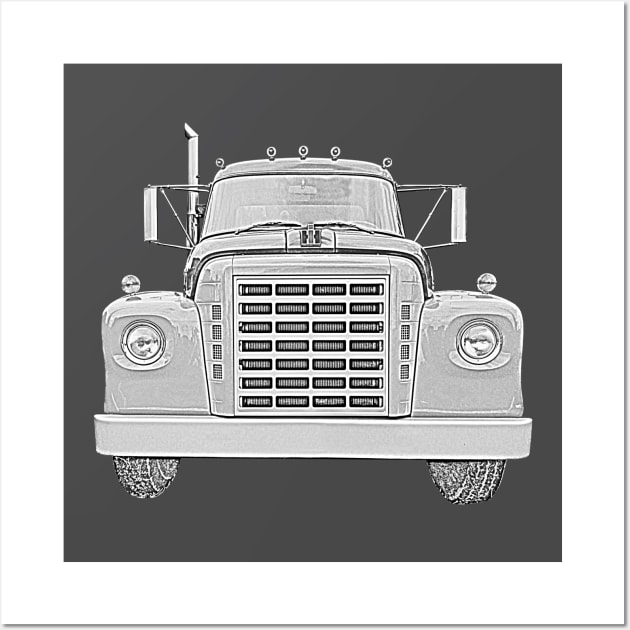 International Harvester IH Loadstar classic American truck Wall Art by soitwouldseem